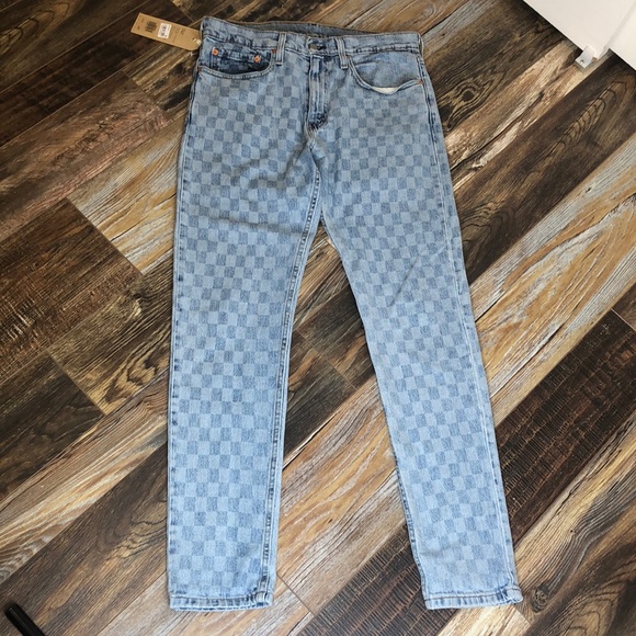 levis checkered jeans